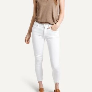 AGOLDE Sophie Cropped Distressed Ankle Skinny Jeans Size 30